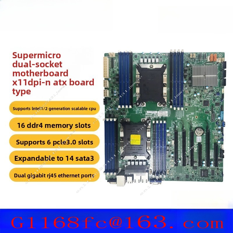 C621 Dual Cpu Motherboard - Placa-Mãe Profissional de Alta Qualidade X11DPI-N