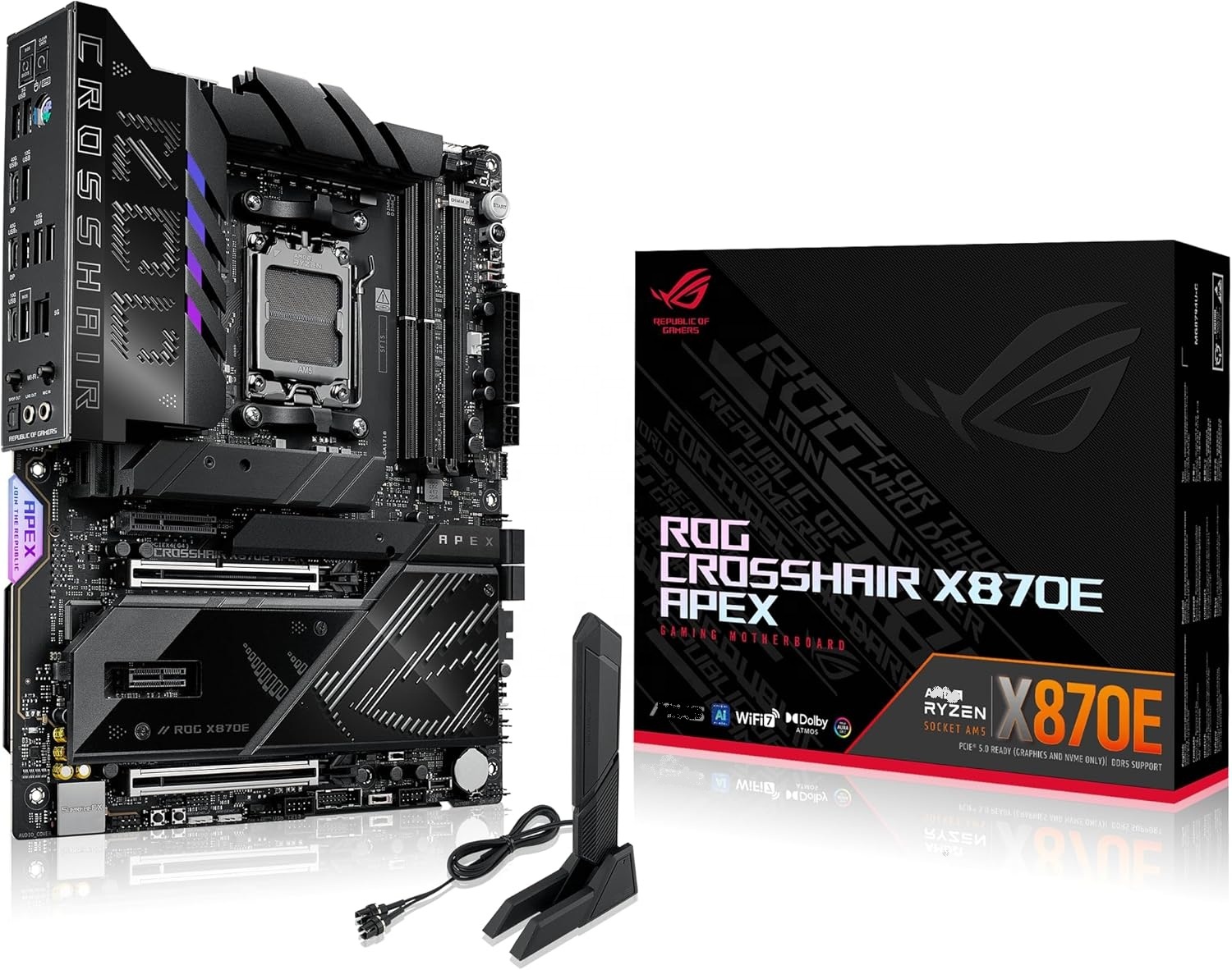 X870E Atx Motherboard - 2025 NOVO ROG Crosshair X870E APEX