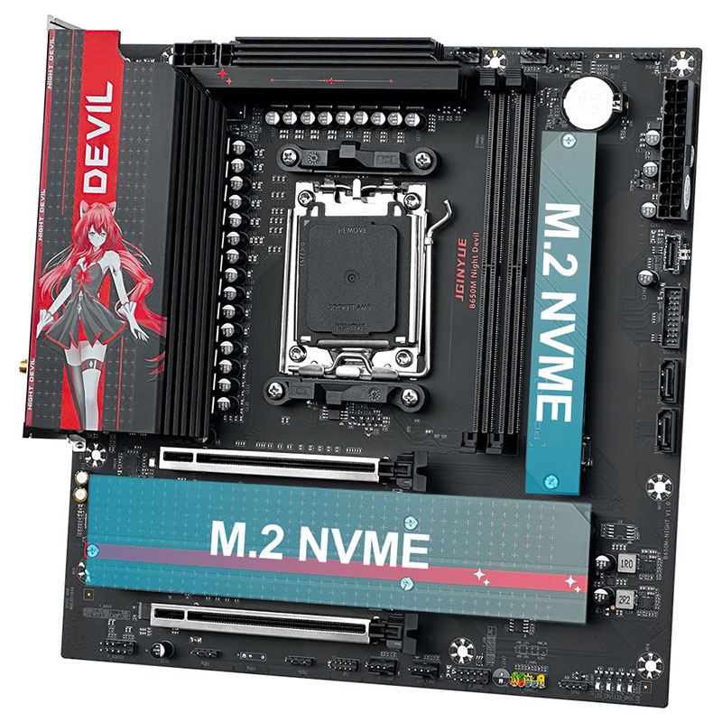 JGINYUE B650M NIGHT DEVIL Plac - X870E Atx Motherboard avaliação e preço